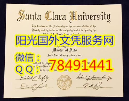 Santa Clara University Diploma����ʥ����������ѧ��ҵ֤��չʾ