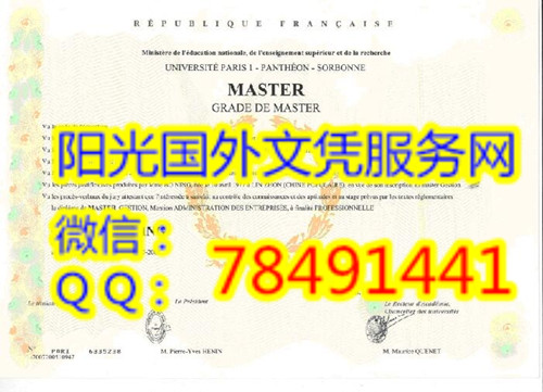 Universit�� Paris I  Diploma���������һ��ѧ��ҵ֤��