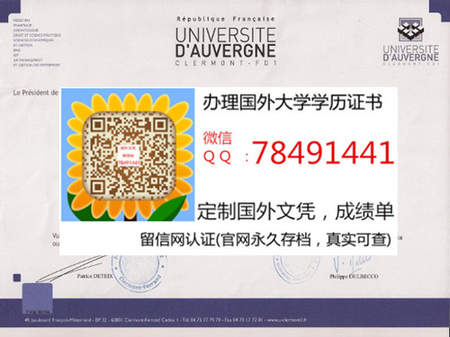Universit�� d'Auvergne  Clermont-Ferrand I Diploma�������������ɷ��ʵ�һ��ѧ��ҵ֤��