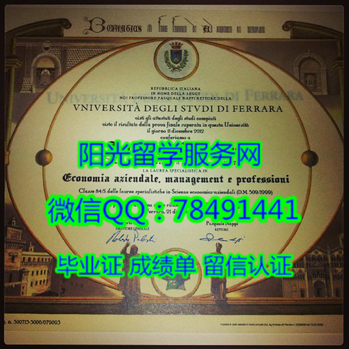 Universit�� degli Studi di Ferrara Diploma�������������ѧ��ҵ֤��