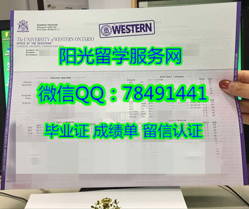 �������Դ�ѧ�ɼ���չʾUniversity of Western Ontario Diploma