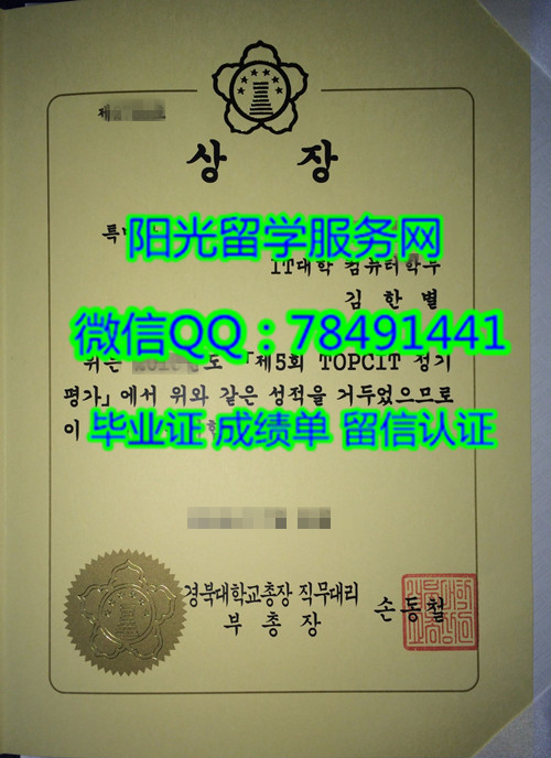 Kyungpook National University Diploma�����챱��ѧIT��ѧ��ҵ֤