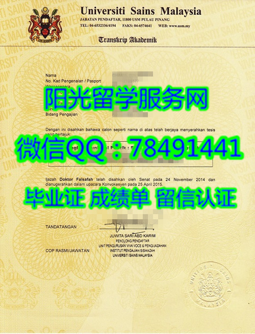 �����������ƴ�ѧ�ɼ���,Universiti Sains Malaysia Diploma