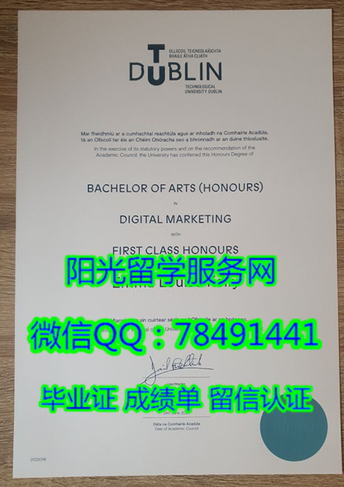 Technological University Dublin Diploma������������������ѧ��ҵ֤��