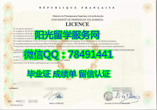 University of Perpignan Diploma������Ƥ�᰺��ѧ��ҵ֤��