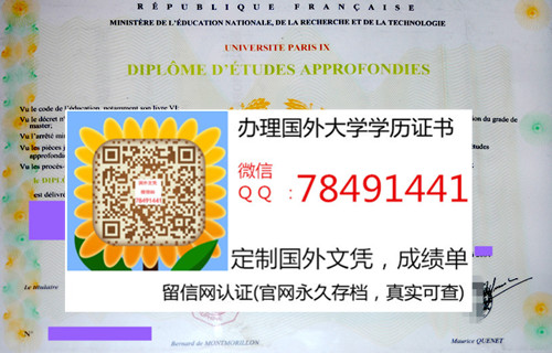 Universit�� Paris Dauphine Diploma����ھŴ�ѧ��ҵ֤��