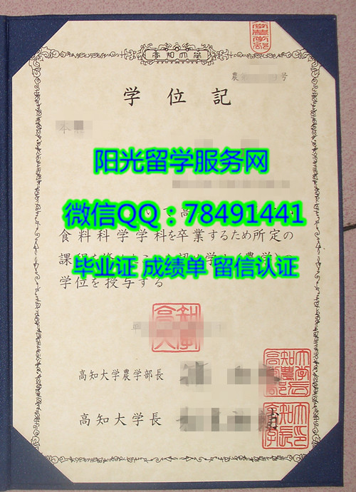 �ձ���֪��ѧ��ҵ֤չʾKochi University Diploma