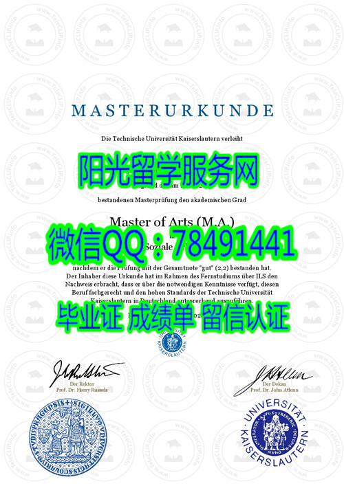�¹�����˹������ҵ��ѧ��ҵ֤Universitt Kaiserslautern degree certificate diploma