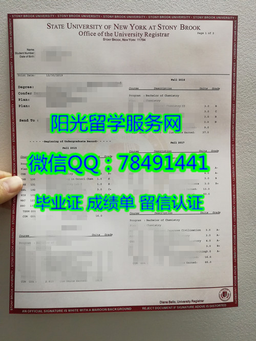 ŦԼ������ѧʯϪ��У�ɼ���State University of New York at Stony Brook Diploma